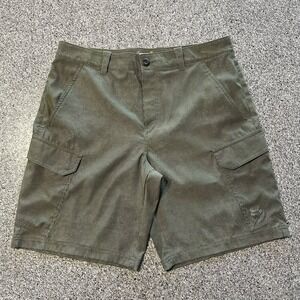 Under Armour Shorts Mens 36 UA‎ Storm Hunt Fish Cargo Loose Fit 10" Olive Green